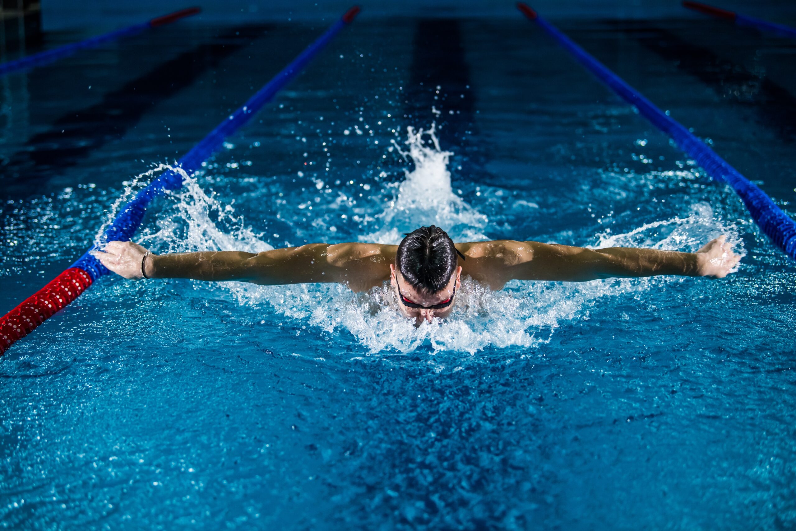 Picture of man swimming